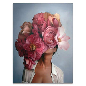 Pintura por números - Flower Woman