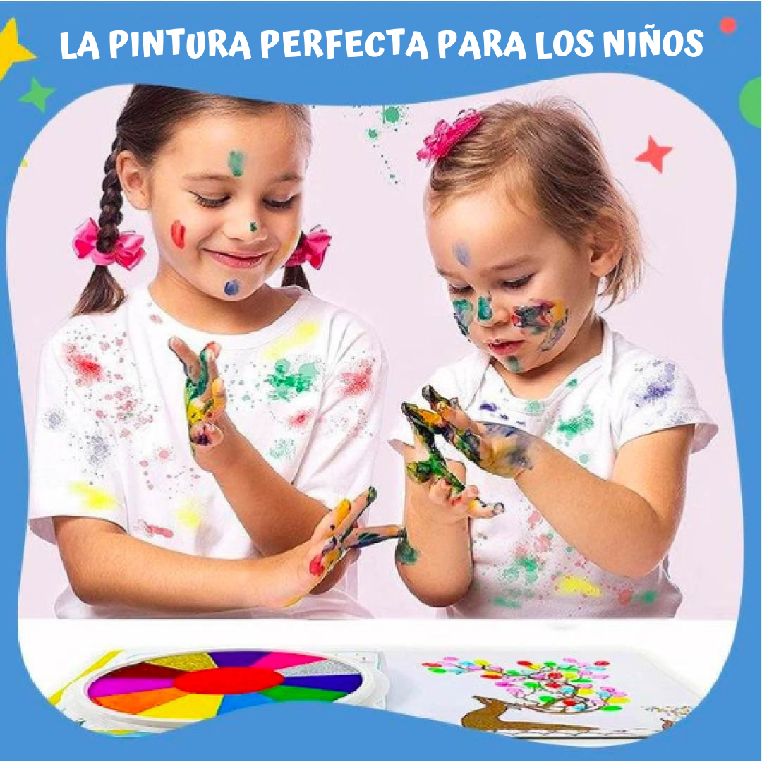 Sekemure Divertido Pintura De Dedos Para Niños, Pintura Dedos Bebe,  Herramientas Pintura Dedos Para Niños, Pinturas Lavables Para Niños, Juego  Pintura