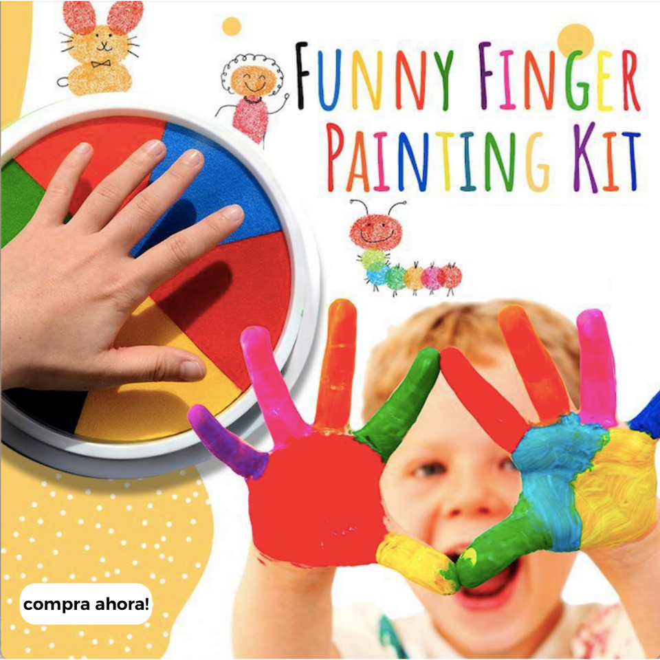 Siete beneficios de pintar con los dedos para los niños