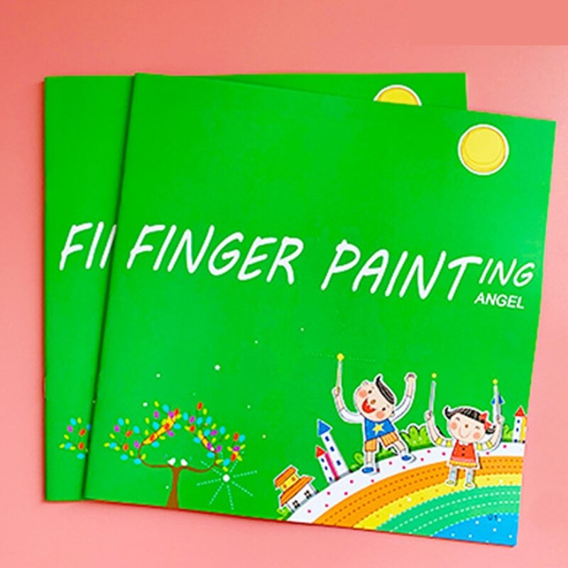Kit de pintura para dedos, 25 colores lavables y divertidos, kit de pintura  de dedos con libro, pintura de manualidades, colorido y fácil de limpiar
