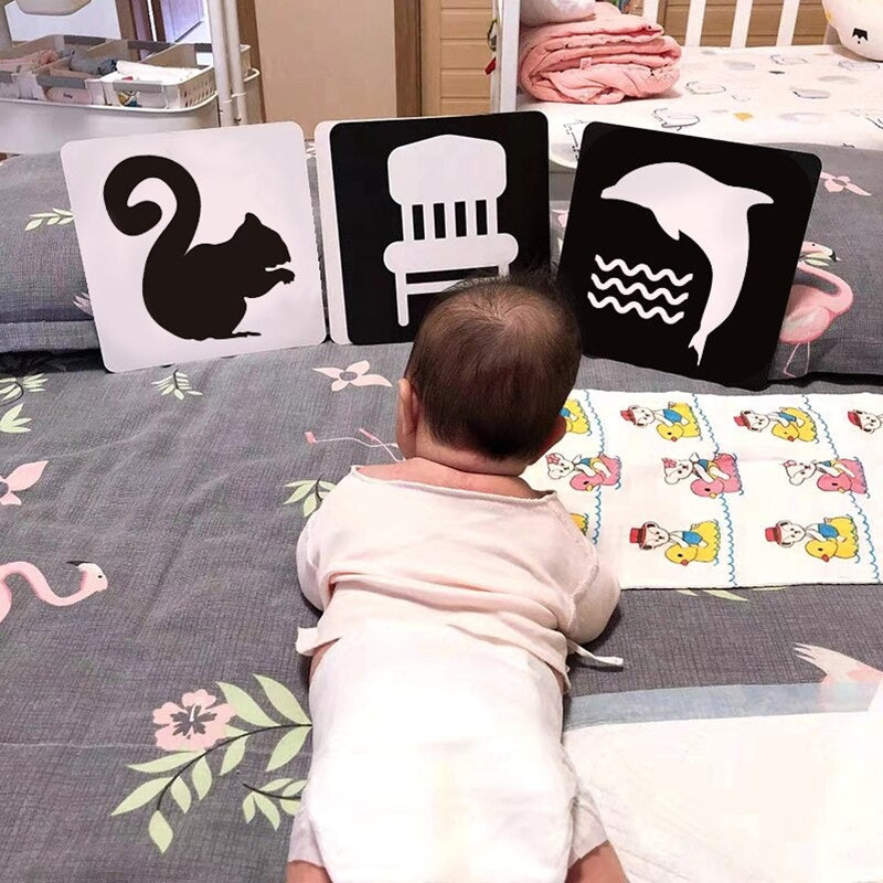 Tarjetas sensoriales visuales para el desarrollo del cerebro del bebé –  Spoockle